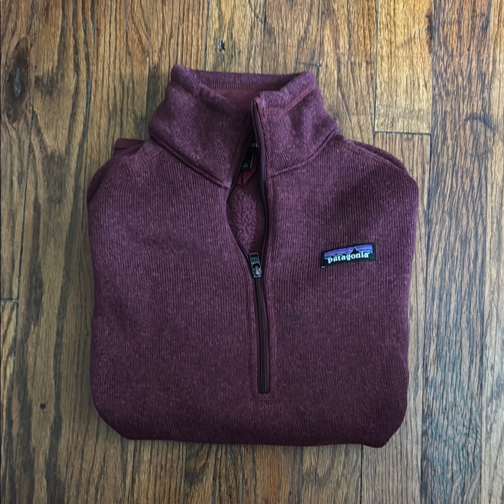 Patagonia Maroon/Berry Zip Up Sweater Fleece